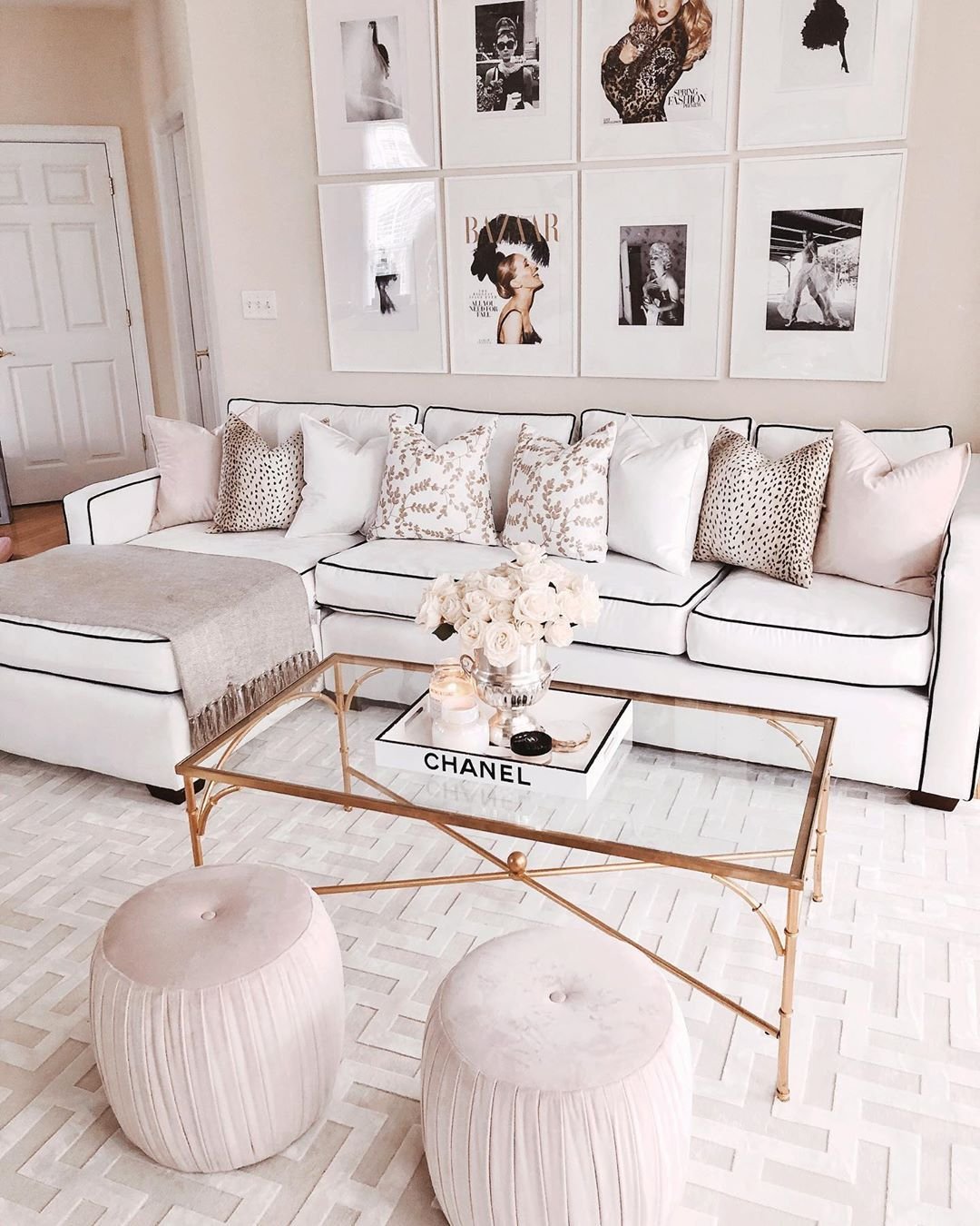 How to decorate your living room space in a Glam Modern style